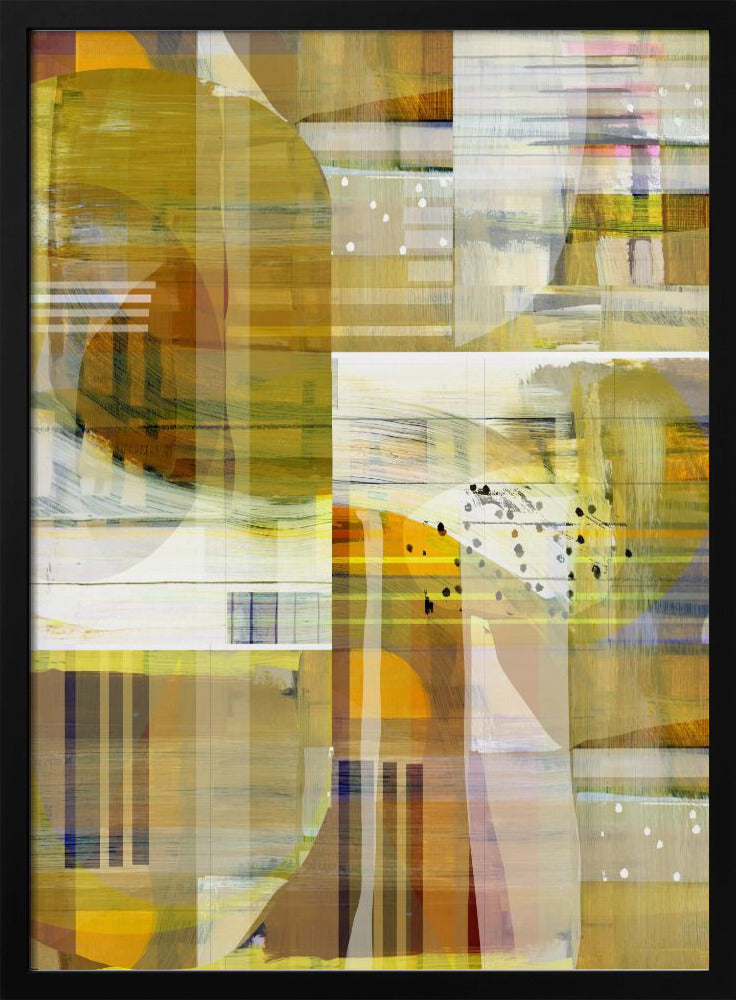 Yellow Ochre Abstract No3 | Poster