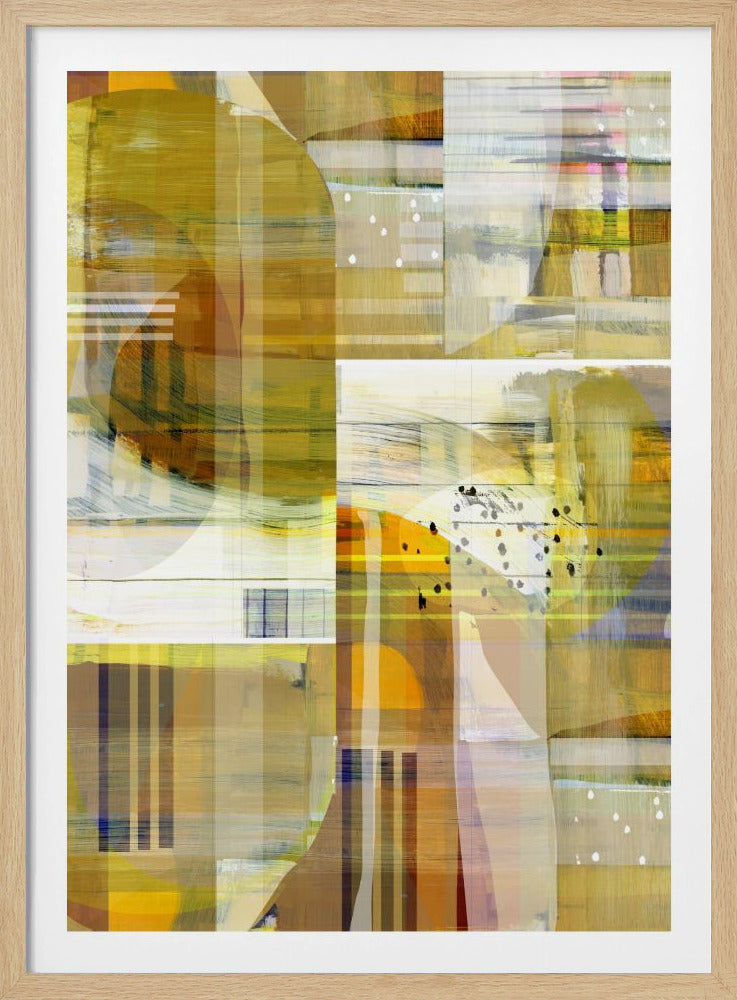 Yellow Ochre Abstract No3 | Poster