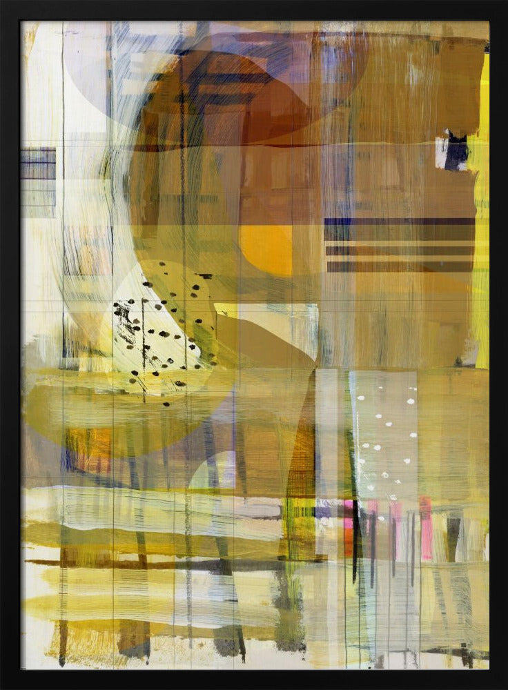 Yellow Ochre Abstract No2 | Poster