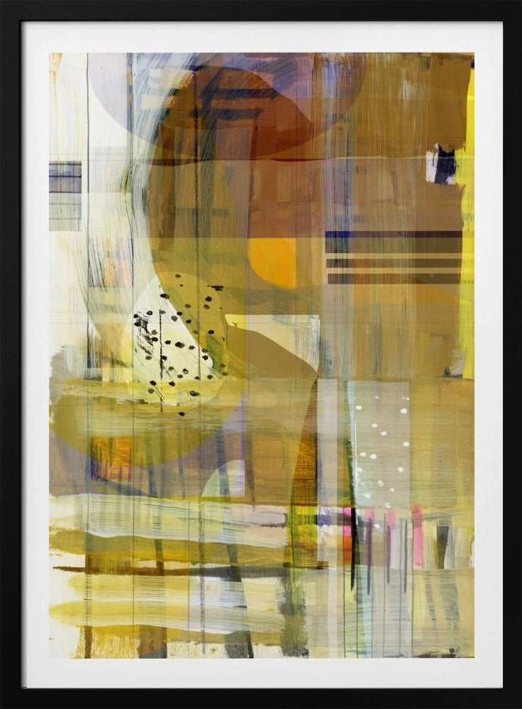 Yellow Ochre Abstract No2 | Poster