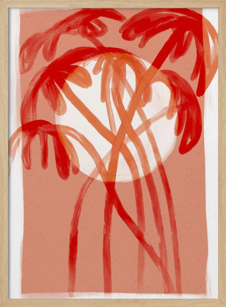 Crimson Palms | Poster