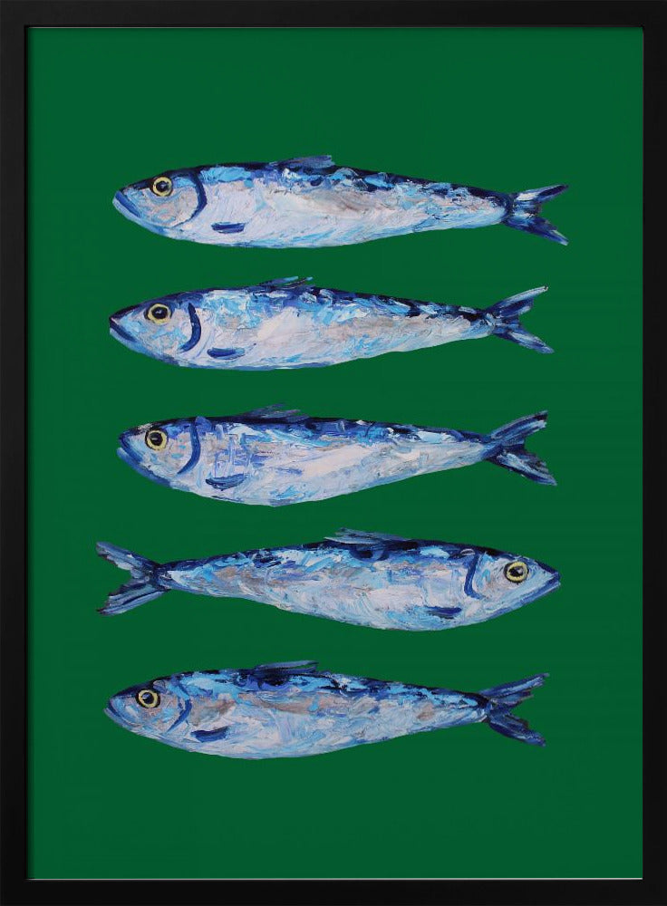 Sardines Forest Green | Poster