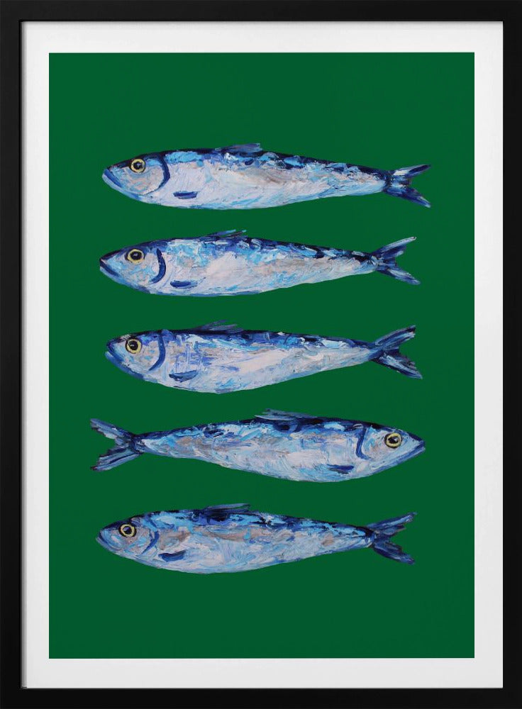 Sardines Forest Green | Poster