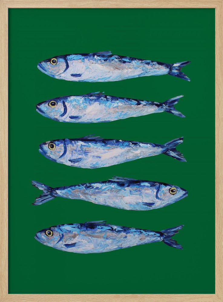 Sardines Forest Green | Poster