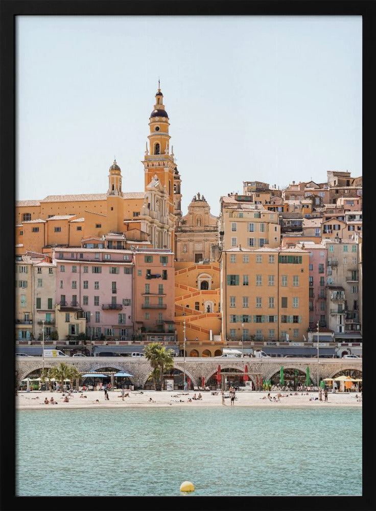 Skyline of Menton | Poster