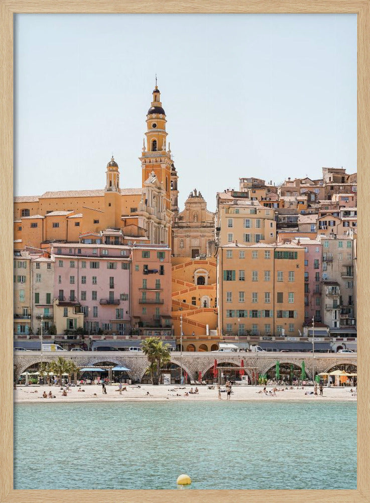 Skyline of Menton | Poster