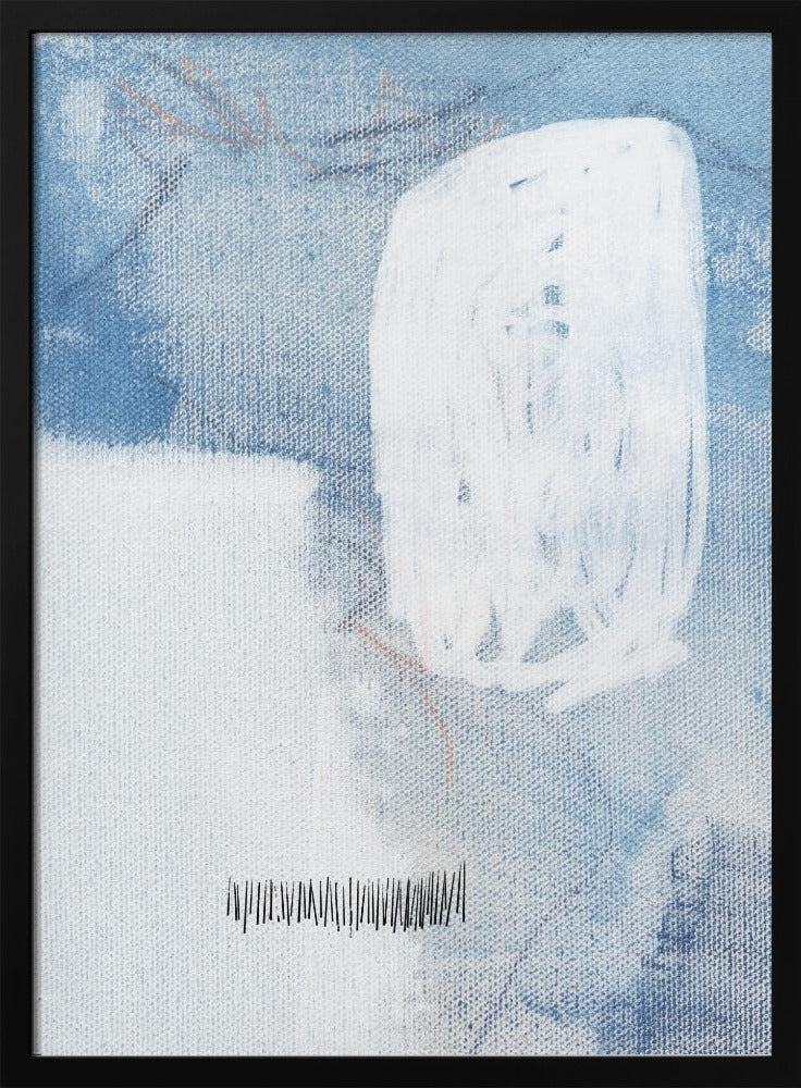 White And Blue Hues | Poster