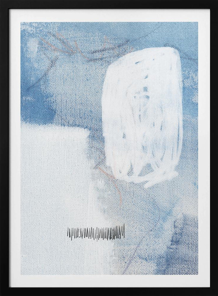 White And Blue Hues | Poster