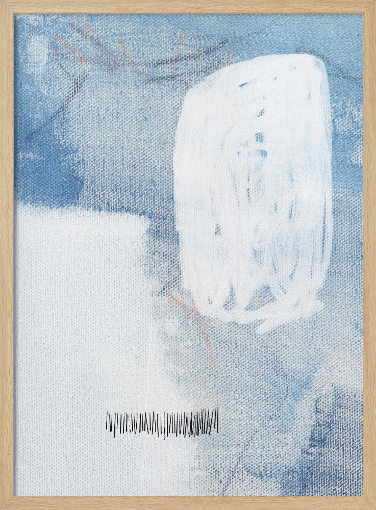 White And Blue Hues | Poster