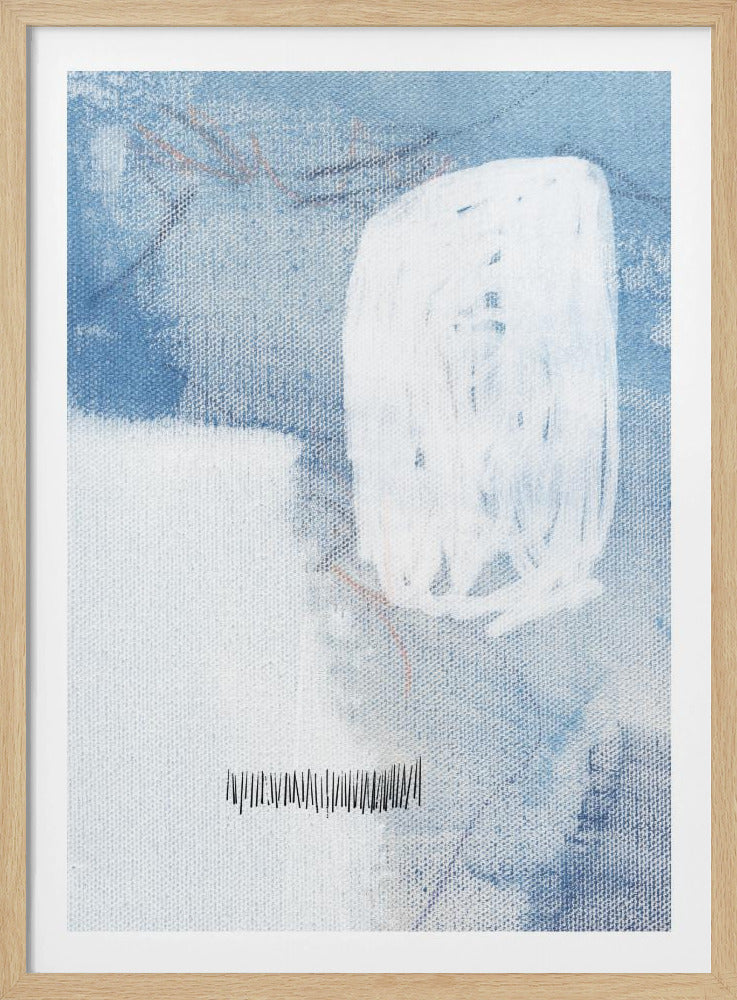 White And Blue Hues | Poster