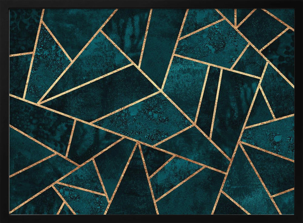 Deep Teal Stone | Poster