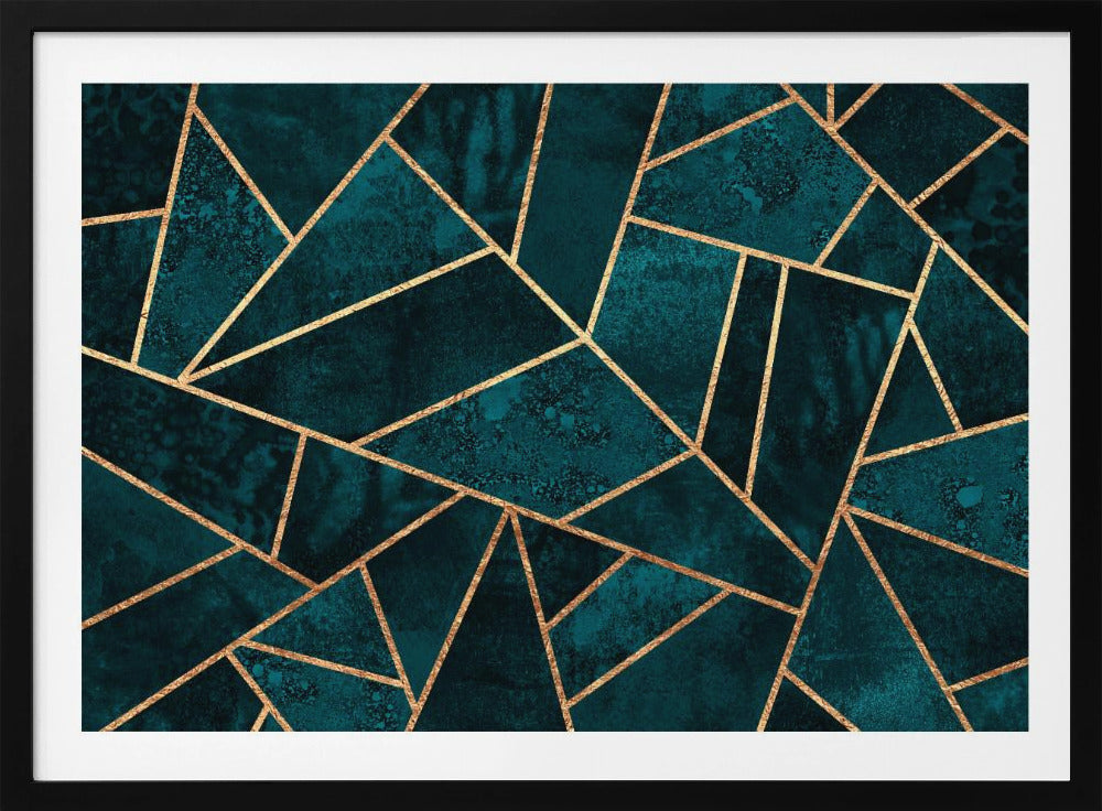 Deep Teal Stone | Poster