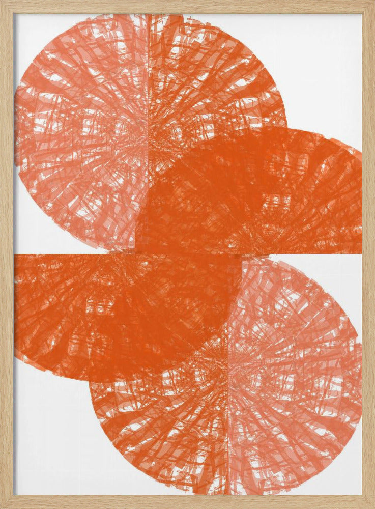 Orange Circle Fans 1 | Poster