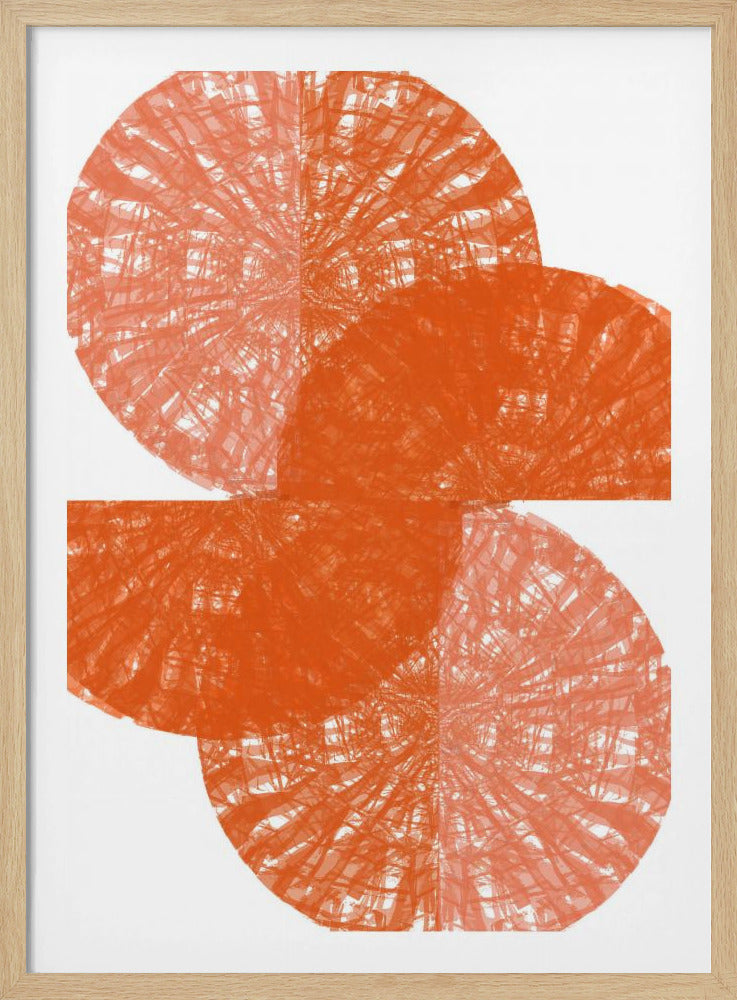 Orange Circle Fans 1 | Poster