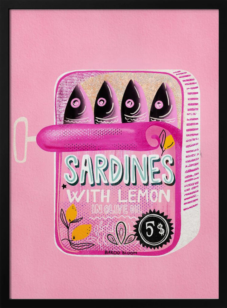 Sardines Tin Can Pink | Poster