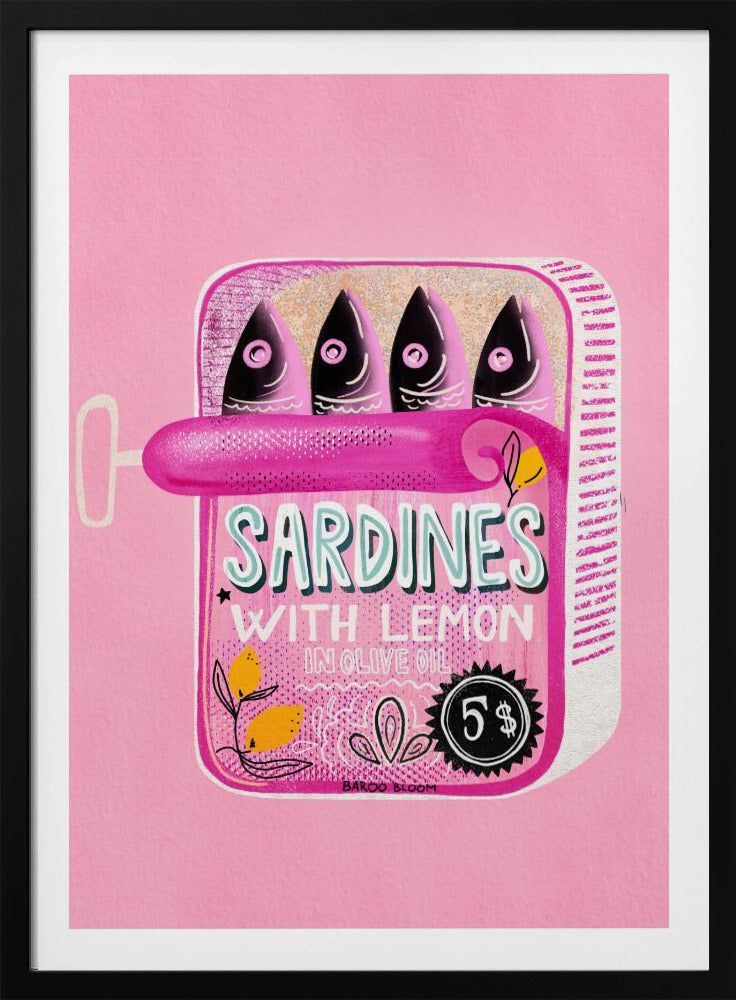 Sardines Tin Can Pink | Poster