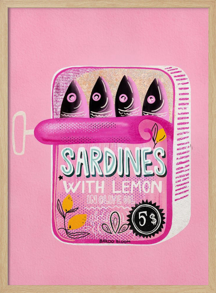 Sardines Tin Can Pink | Poster