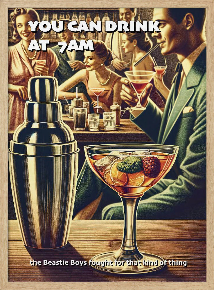 You can drink at 7am | Poster