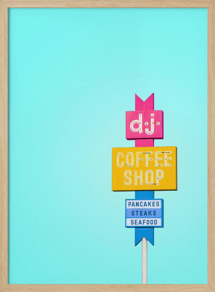 DJ Coffeeshop Sign | Poster