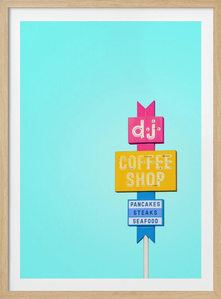 DJ Coffeeshop Sign | Poster