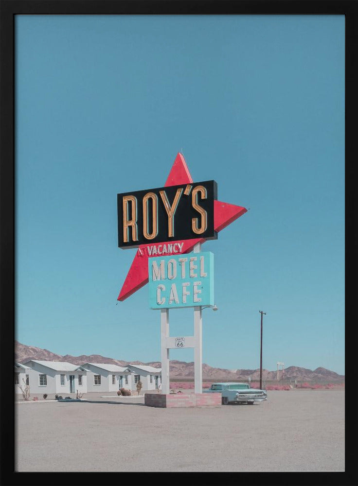 Roy&#039;s Motel Cafe Retro Sign | Poster