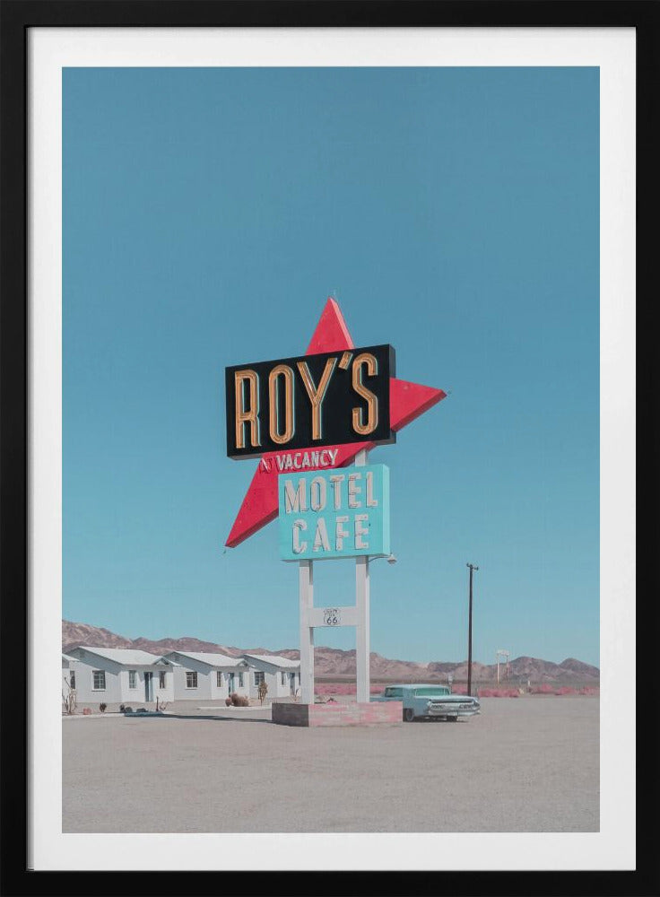 Roy&#039;s Motel Cafe Retro Sign | Poster