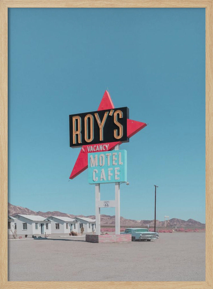 Roy&#039;s Motel Cafe Retro Sign | Poster