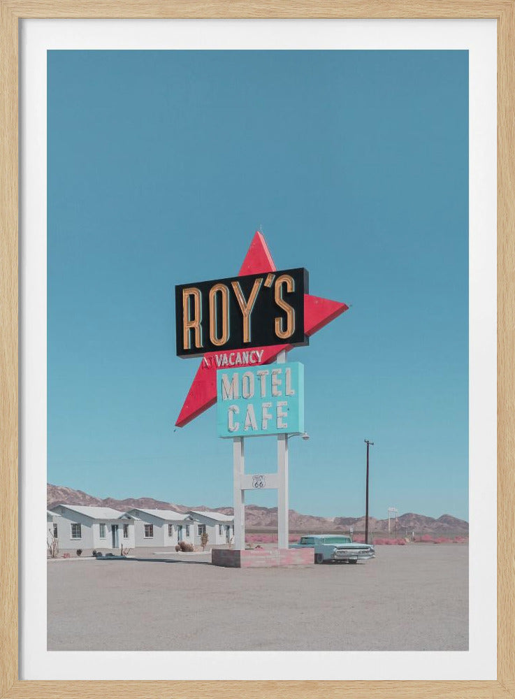 Roy&#039;s Motel Cafe Retro Sign | Poster
