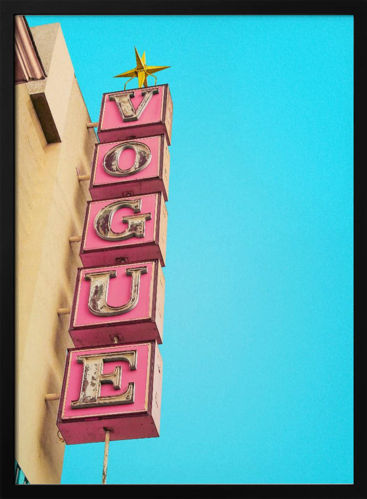 Vogue Theatre Sign in Hollywood | Poster