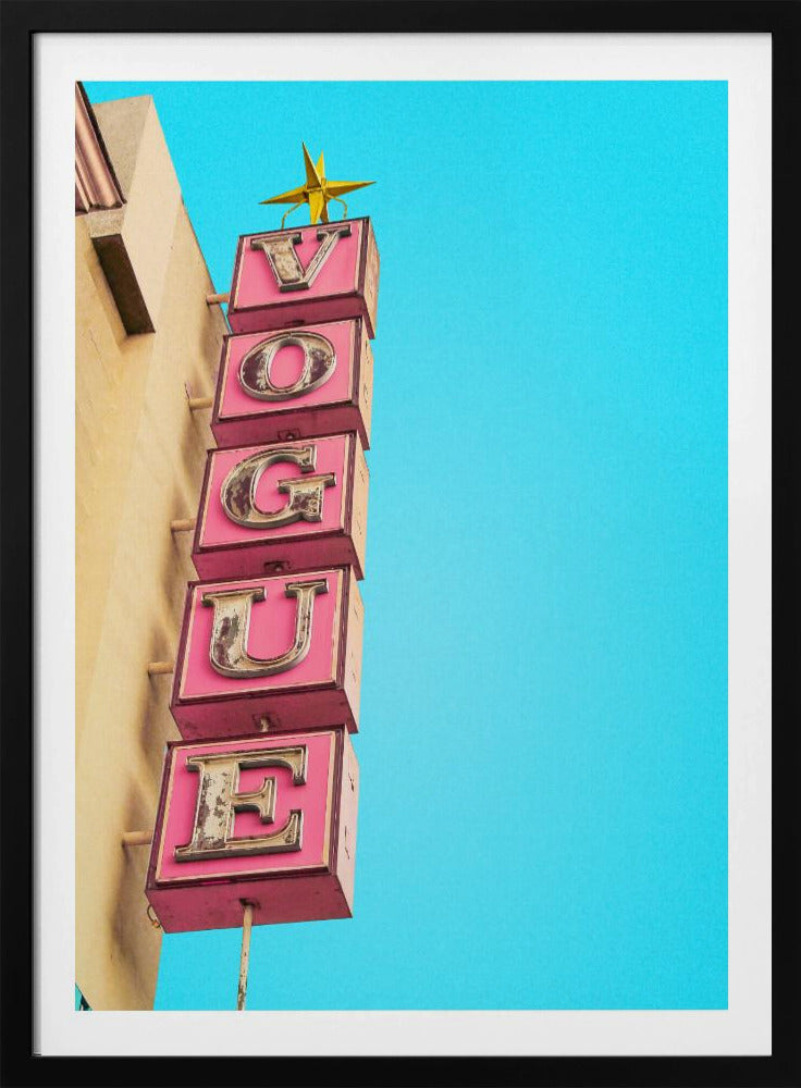 Vogue Theatre Sign in Hollywood | Poster