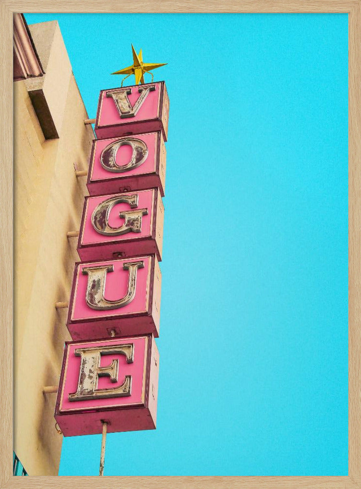 Vogue Theatre Sign in Hollywood | Poster