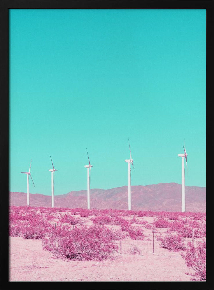 Palm Springs Windmills in the Desert | Poster
