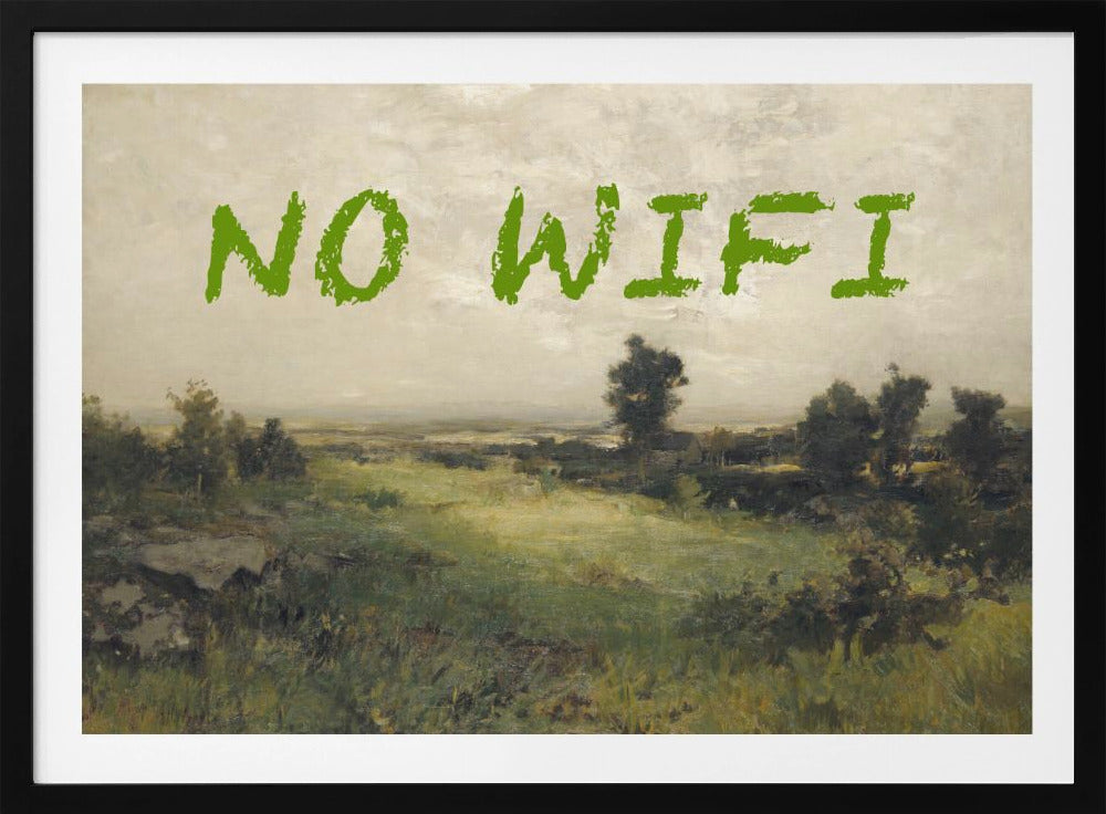 No WiFi / Oil Painting Landscape | Poster