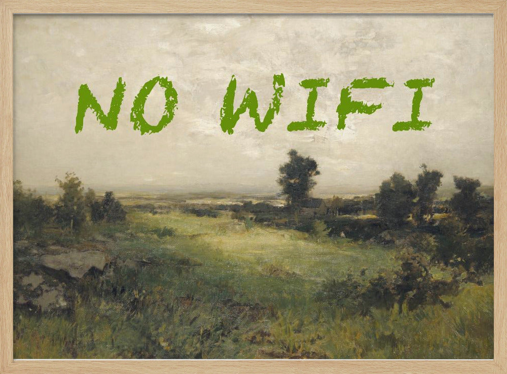 No WiFi / Oil Painting Landscape | Poster