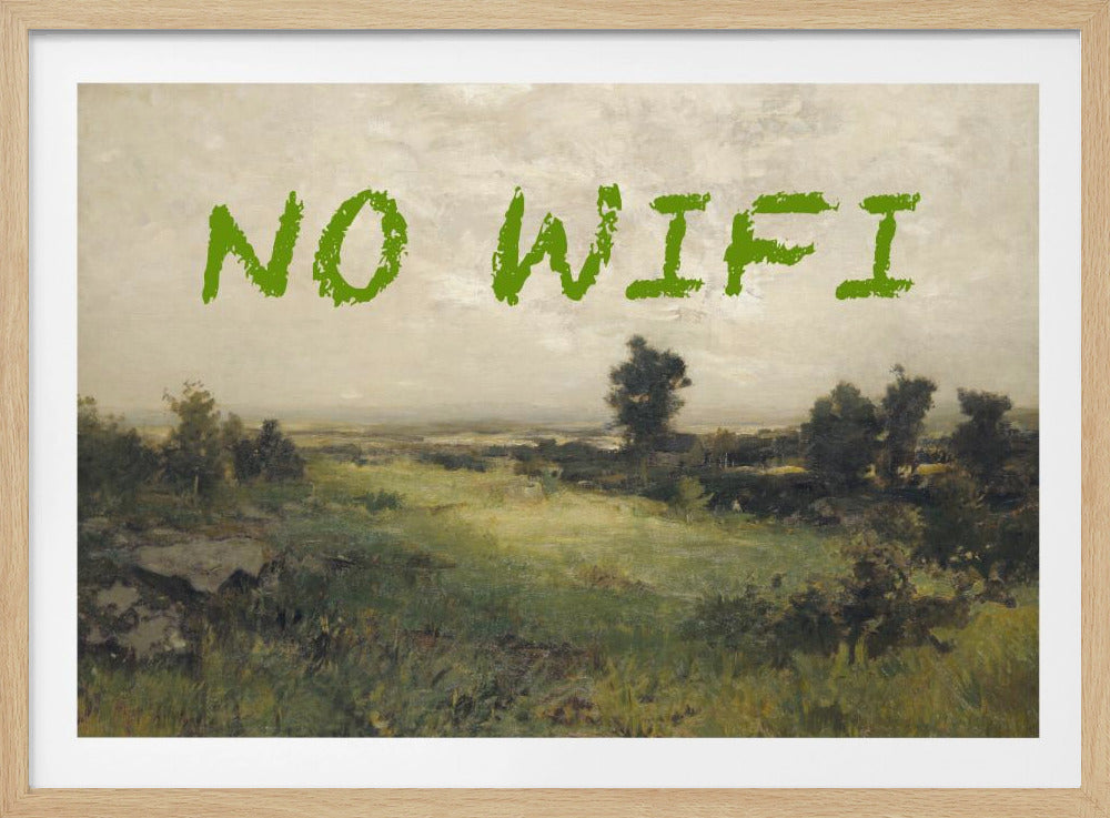 No WiFi / Oil Painting Landscape | Poster