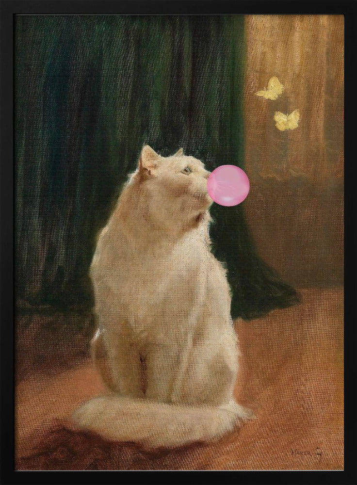 Bubble Gum and Cat | Poster