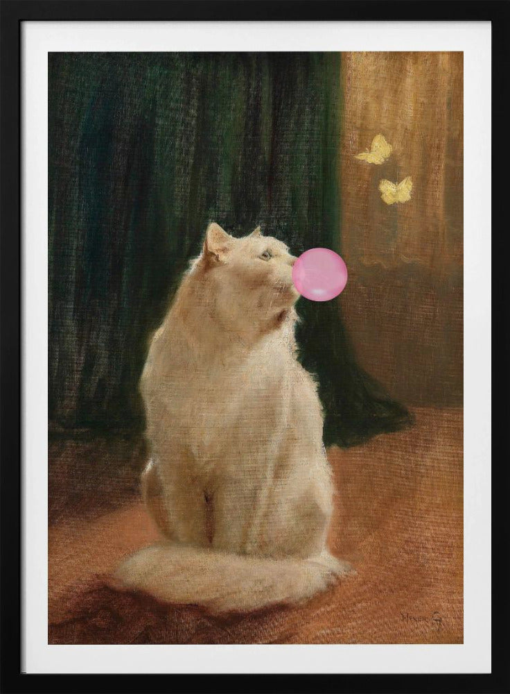 Bubble Gum and Cat | Poster
