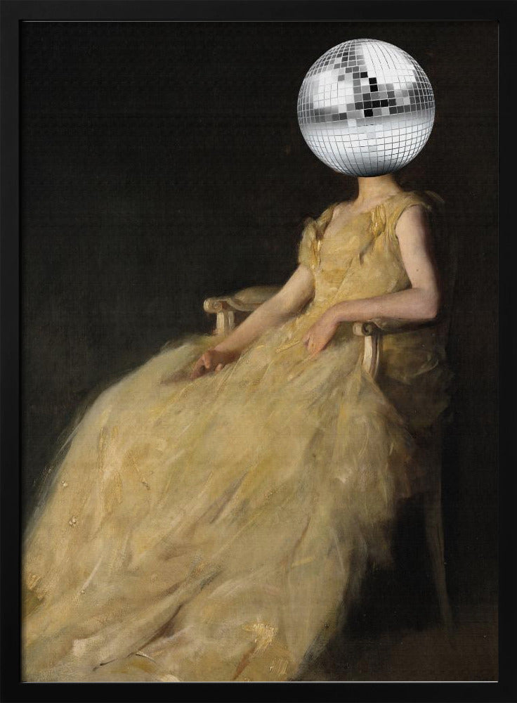 Disco Head Vintage Collage | Poster