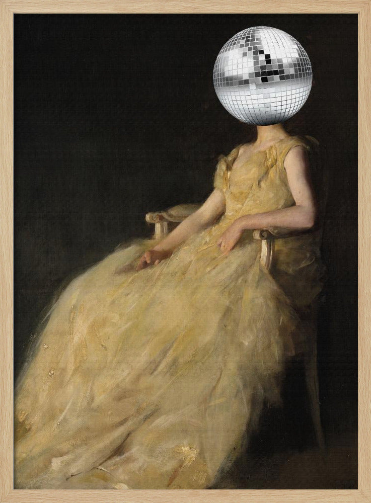 Disco Head Vintage Collage | Poster