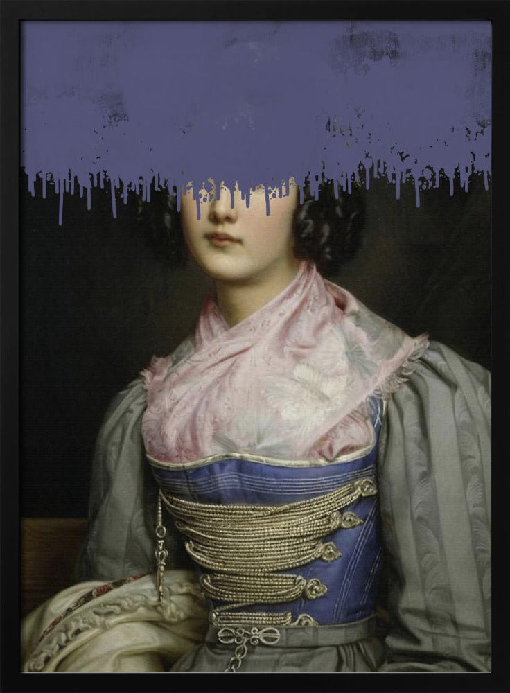 Portrait of Vintage Woman Collage | Poster