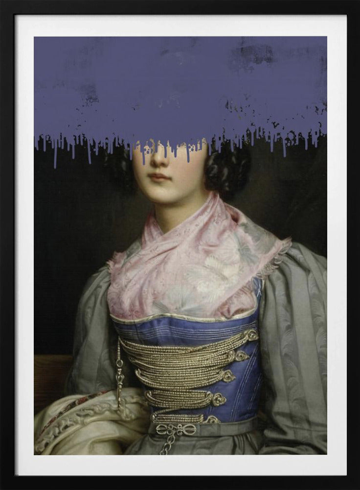 Portrait of Vintage Woman Collage | Poster