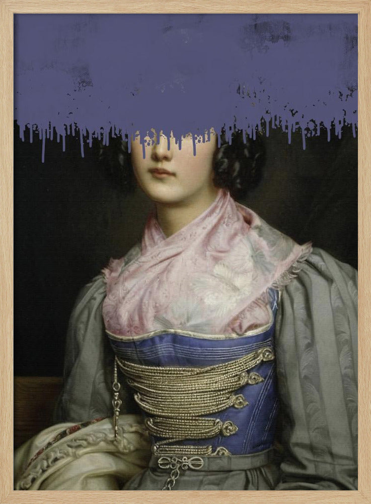 Portrait of Vintage Woman Collage | Poster