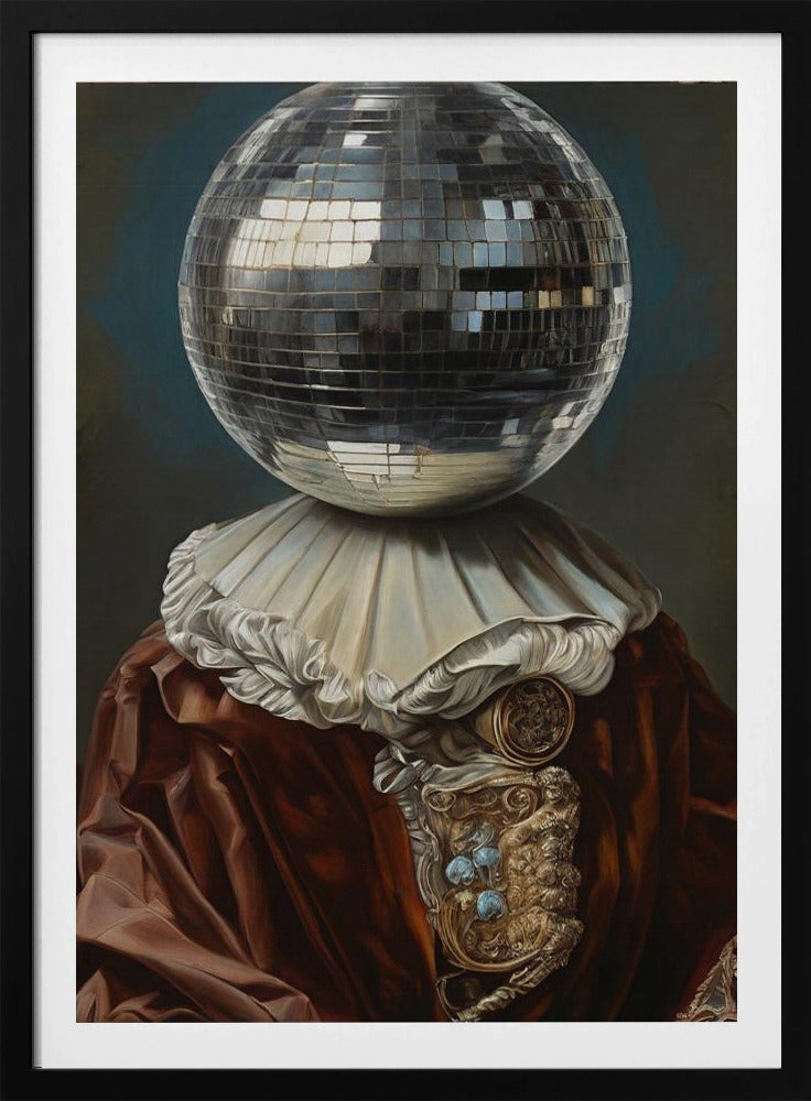 Antique Disco Ball, A Man with Disco head | Poster