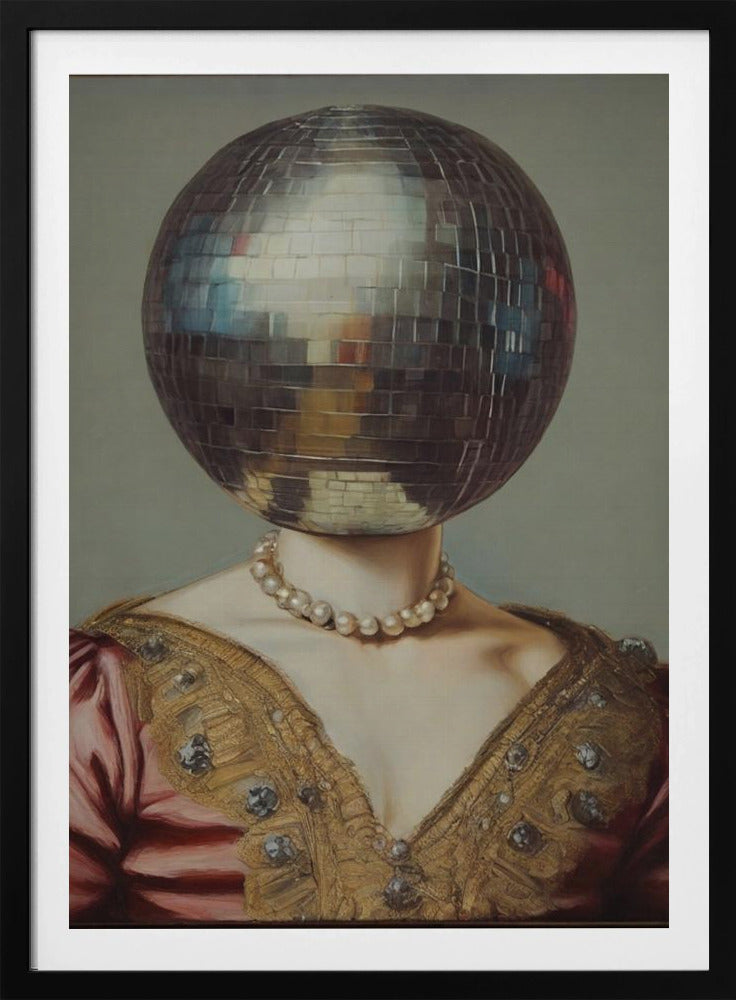 DiscoHead Queen / Altered Collage Art | Poster