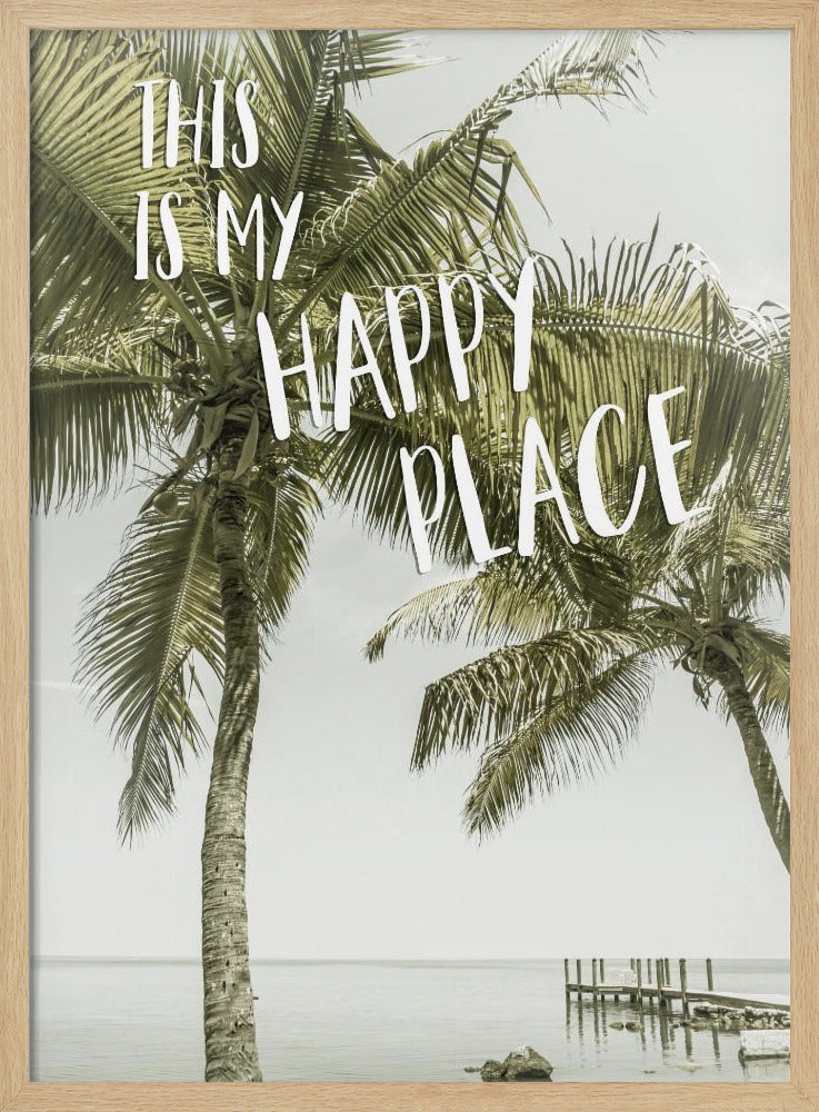 This is my happy place | Oceanview | Poster