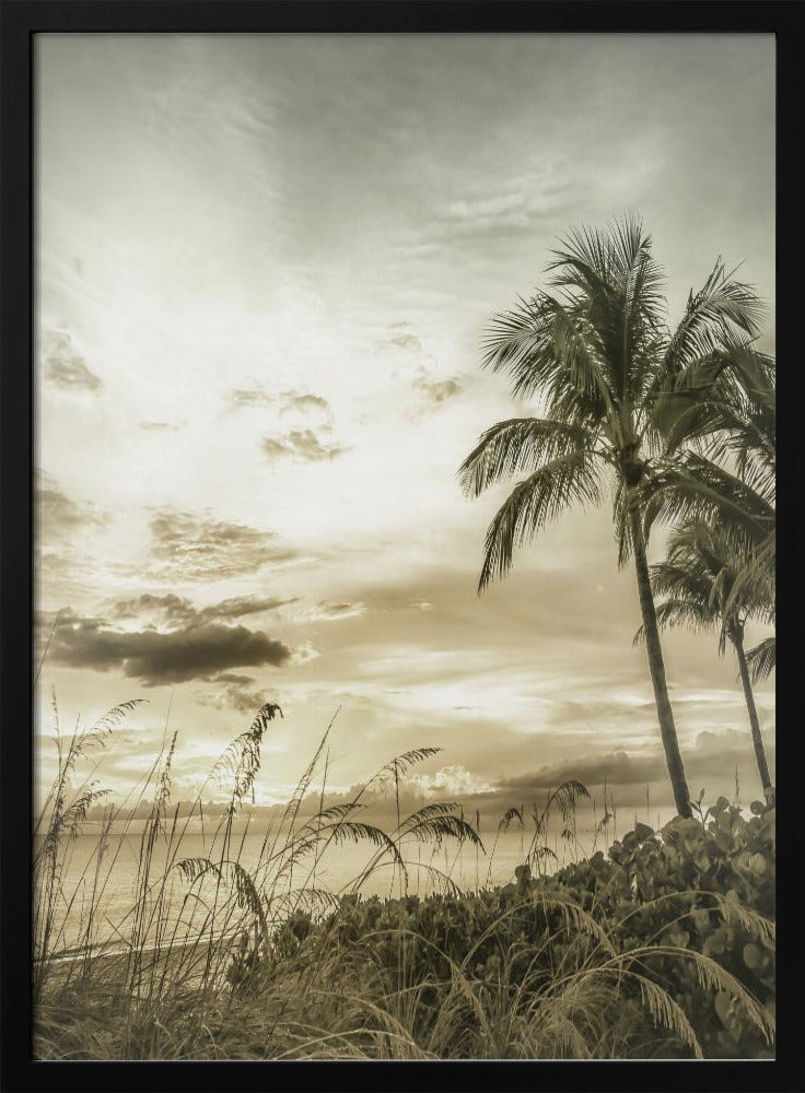 BONITA BEACH Vintage Sunset | Poster