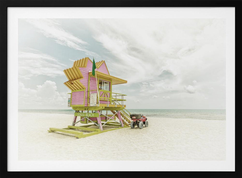 MIAMI BEACH Vintage Florida Flair | Poster