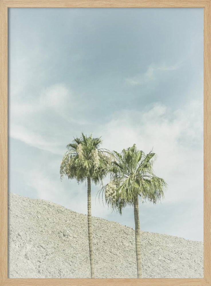 Vintage Palm Trees in the desert | Poster