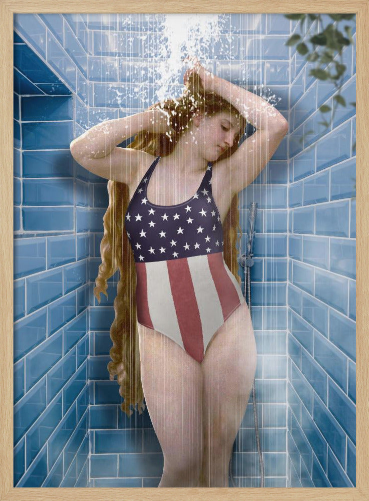 Beauty In Shower | Poster