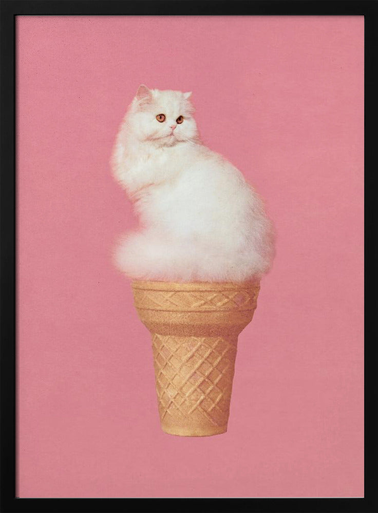 Cat Ice Cream - Pink | Poster